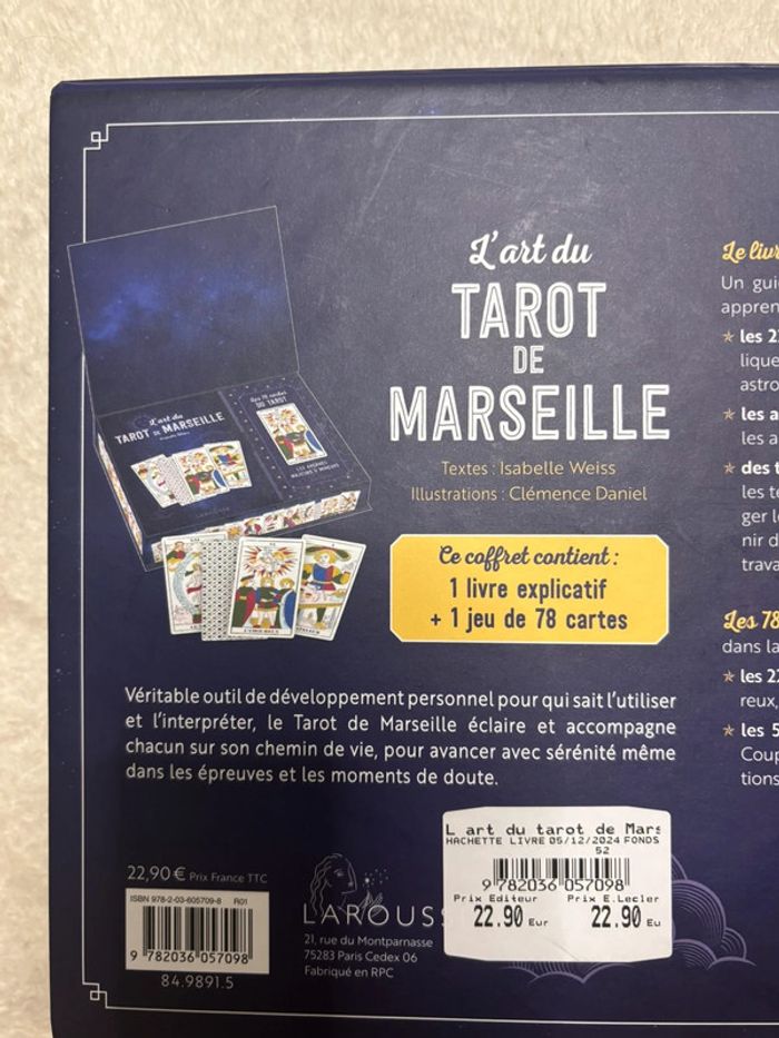 L’art du tarot de Marseille cartes XL + livret - photo numéro 11