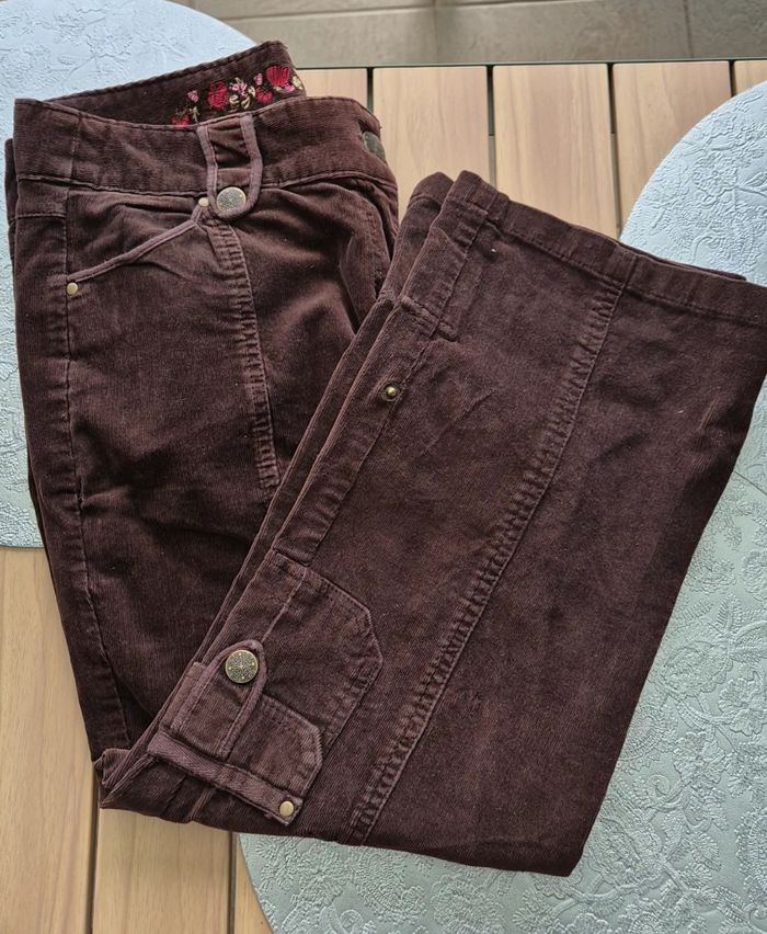 Pantalon velours 3/4 - photo numéro 2