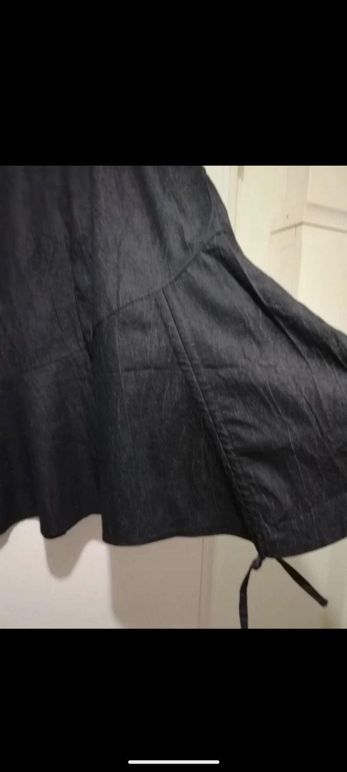 Magnifique jupe vintage fashion plus grise. Taille 48