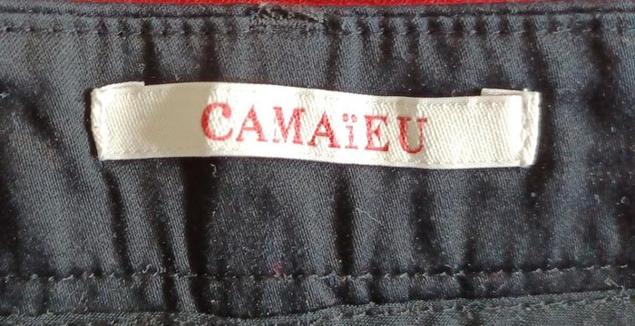 Pantalon noir coton Camaïeu / tailleur - photo numéro 3