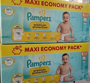 224 couches pampers premium taille 3