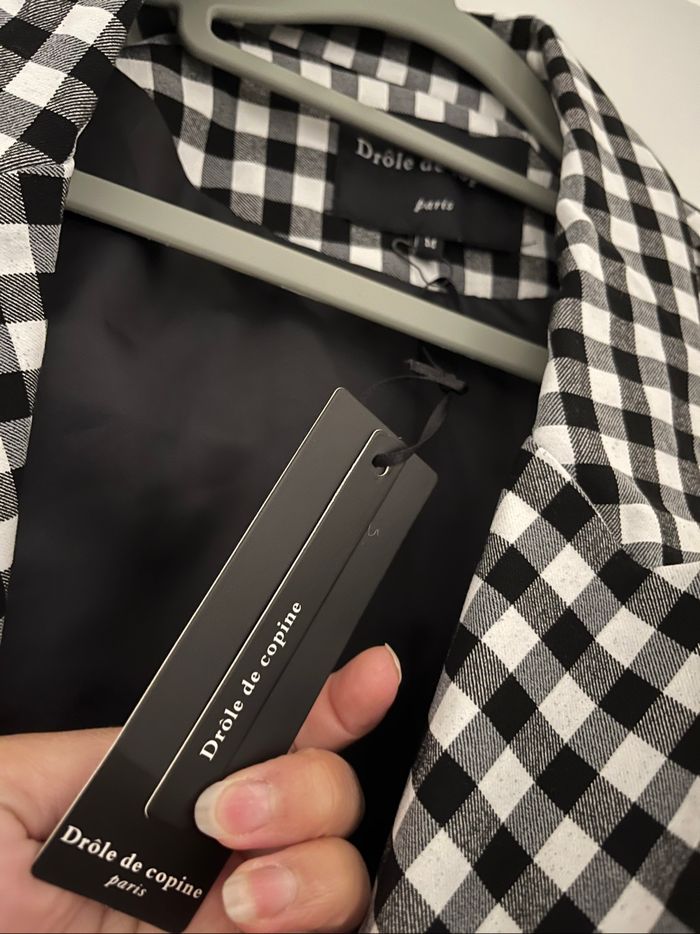 Ensemble tailleur pantalon à carreaux - photo numéro 4