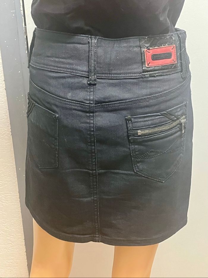Jupe en jean noire LMV - photo numéro 6
