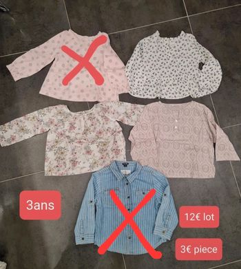 Blouses 3 ans
