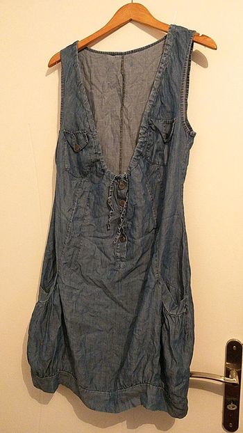 Robe jeans a poches