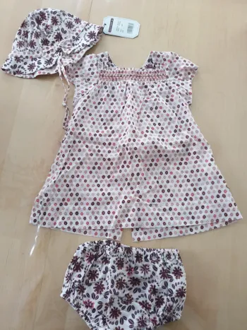 Ensemble Sergent Major robe 12 mois Neuf