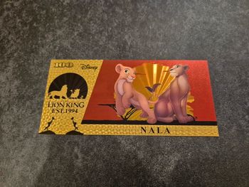 Billet OR à collectionner Le Roi Lion Disney