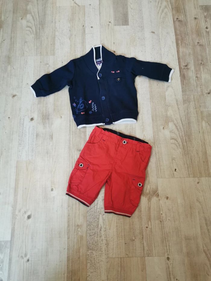 Gilet+short Sergent Major 6 mois