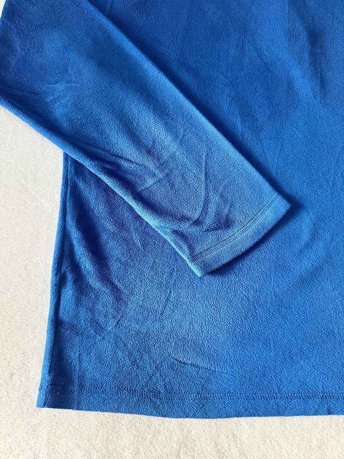 Polaire The North Face Homme taille L – couleur bleu quart zip avec col Haut en très bon état - photo numéro 9