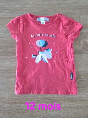 T-shirt manches courtes licorne