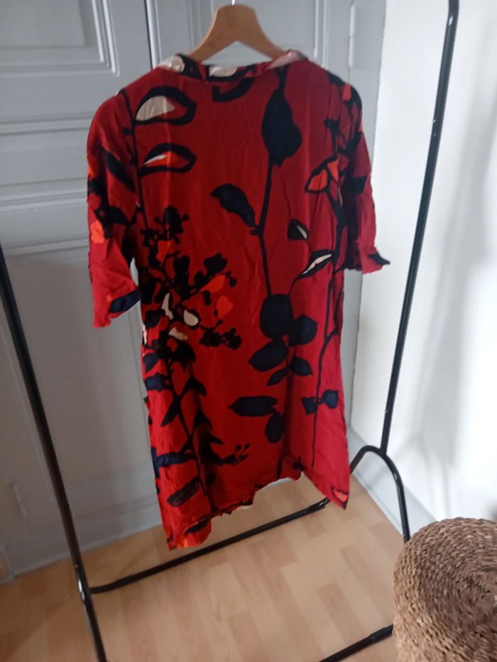 Robe rouge à fleurs 🌸 Captain Tortue - 40 - photo numéro 6