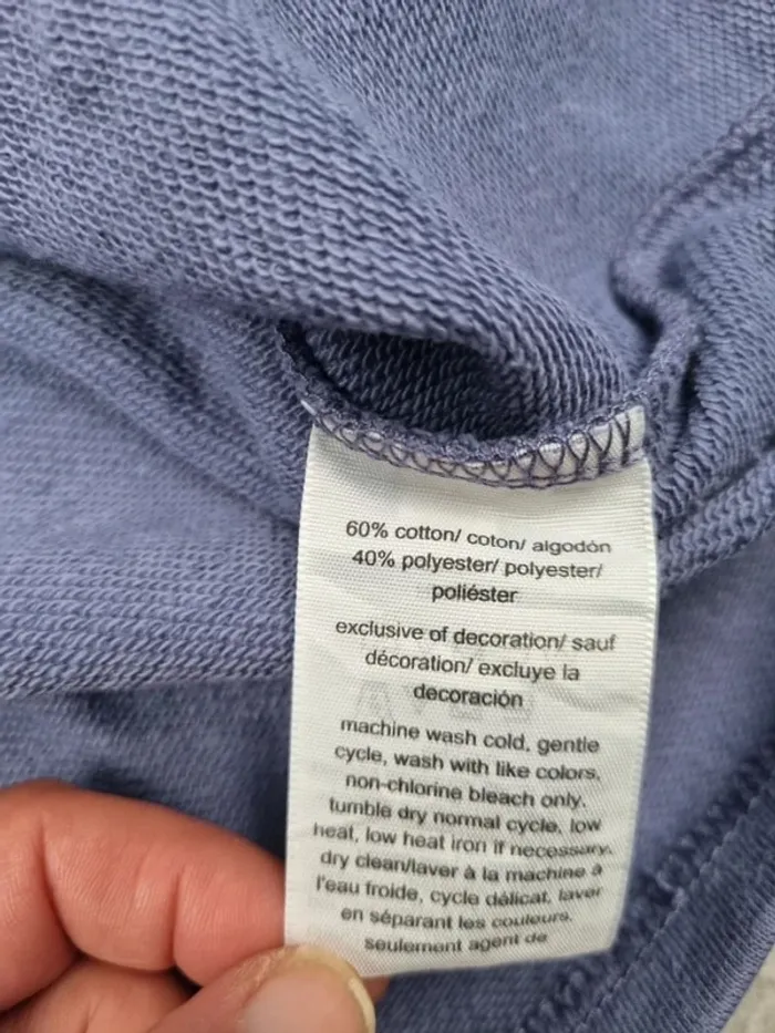 Sweat à capuche Tommy Jeans mauve S Femmes (mesures en photos) - photo numéro 8