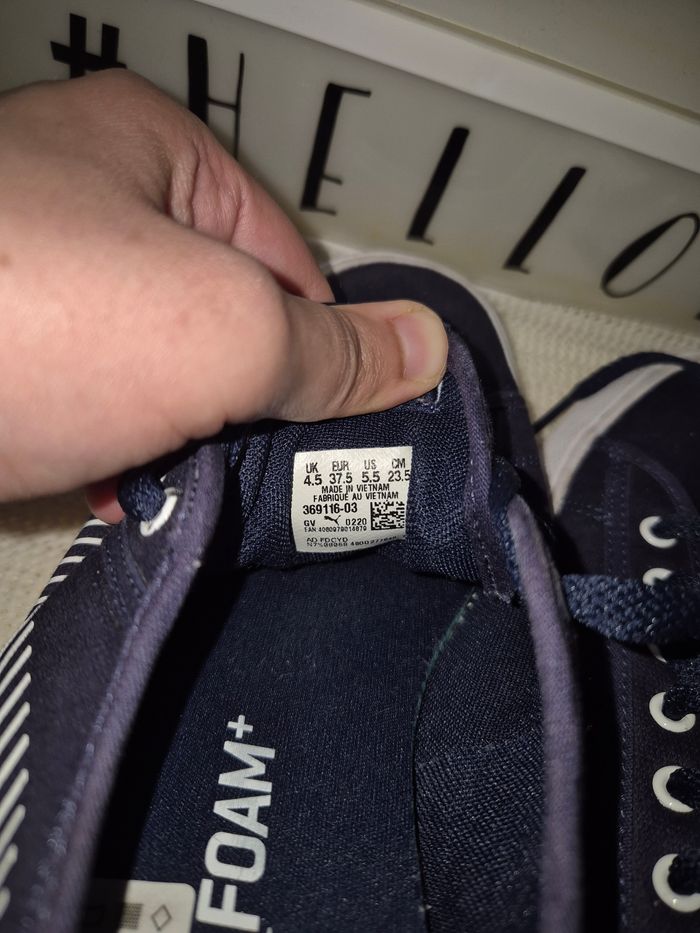 Baskets puma bleu 37.5 - photo numéro 5
