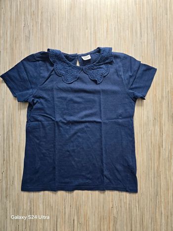 T-shirt bleu marine - TAO - Taille 10 ans