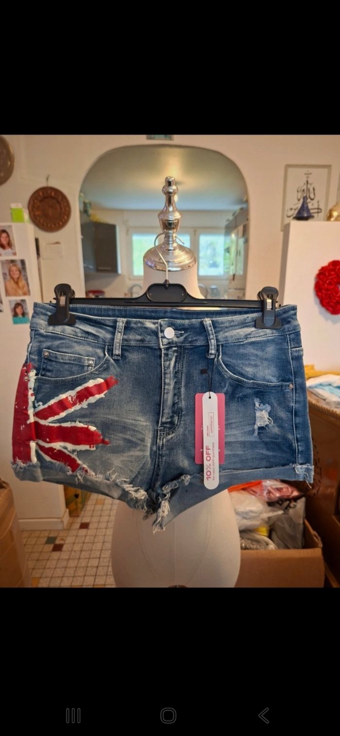 Short jeans femme taille 40 neuf marque romwe