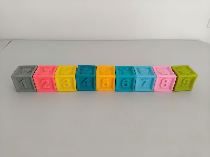 LUDI Cubes Eveil Sensoriel Bébé Formes Animaux Chiffres  🔢 - photo numéro 2