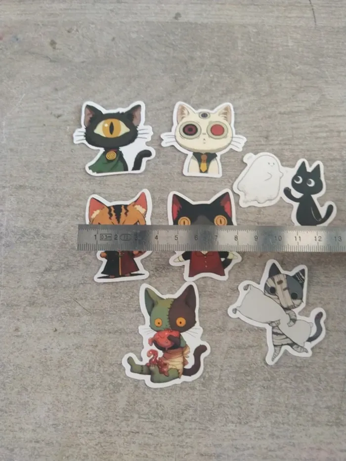 Lot de stickers motif chat (lot A) - photo numéro 10