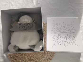 Peluche éveil ours gris 30cm, collection anniversaire, doudou et compagnie, NEUF