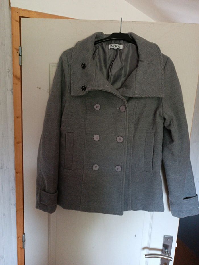 Veste grise newco taille 40 en tbe - photo numéro 2