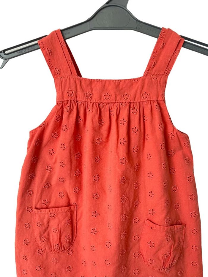 Combishort orange (broderies fleurs) - Vertbaudet 9 mois (71cm) - photo numéro 2