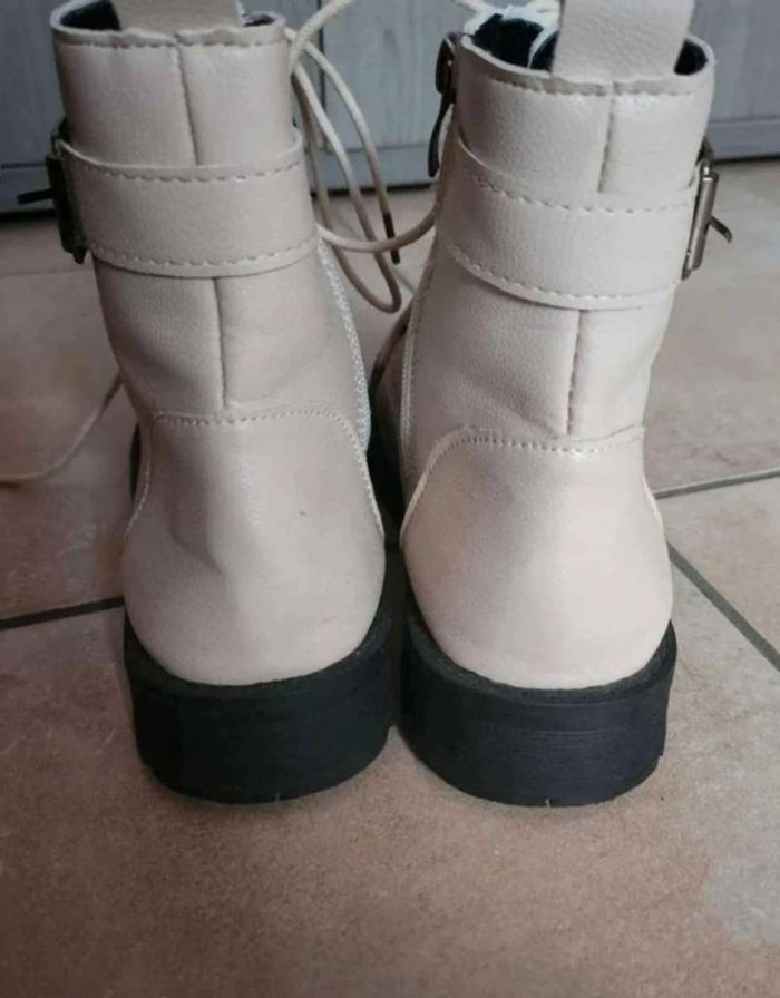 Bottines creme - photo numéro 3