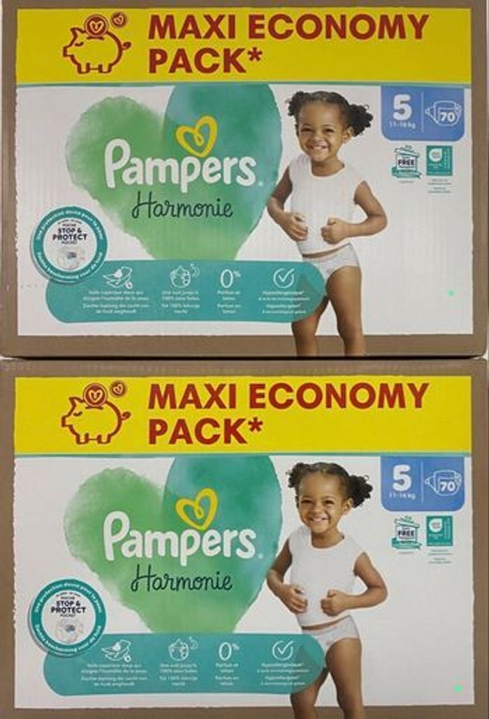 Pampers harmonie taille 5 lot de 2 /140couche