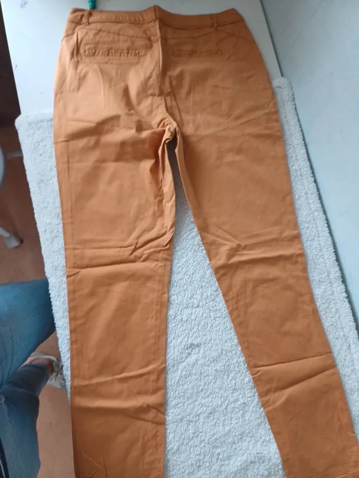 Pantalon chino moutarde - photo numéro 6
