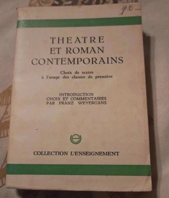 Théâtre et roman contemporains