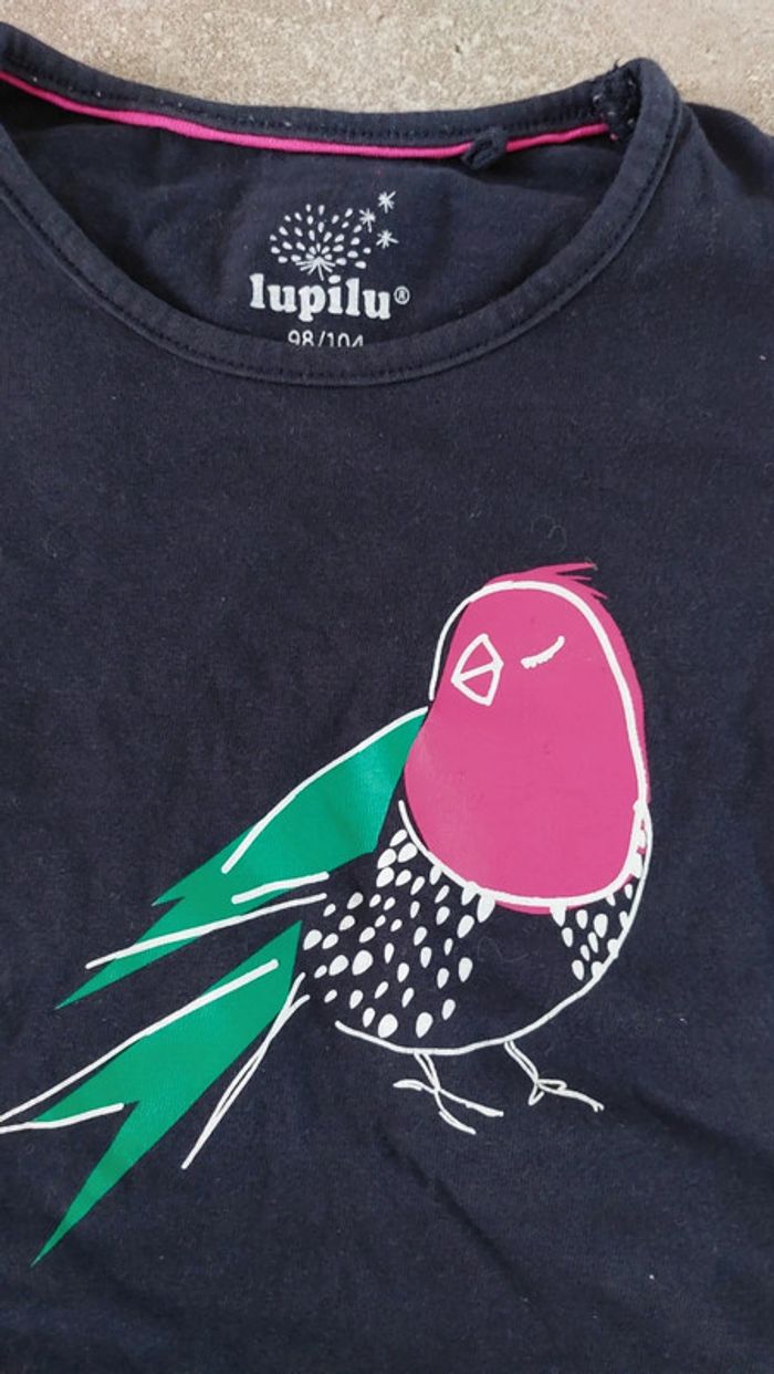 Tee-shirt manches longues fille lupilu 4 ans ou 98-104 - photo numéro 2