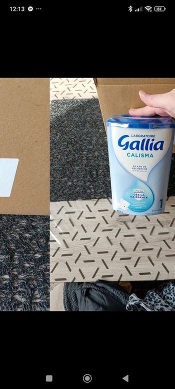 Lot de 3 boîtes Gallia 1er âge