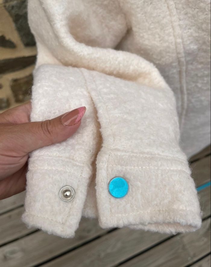 Manteau en laine crème - Elora - photo numéro 6