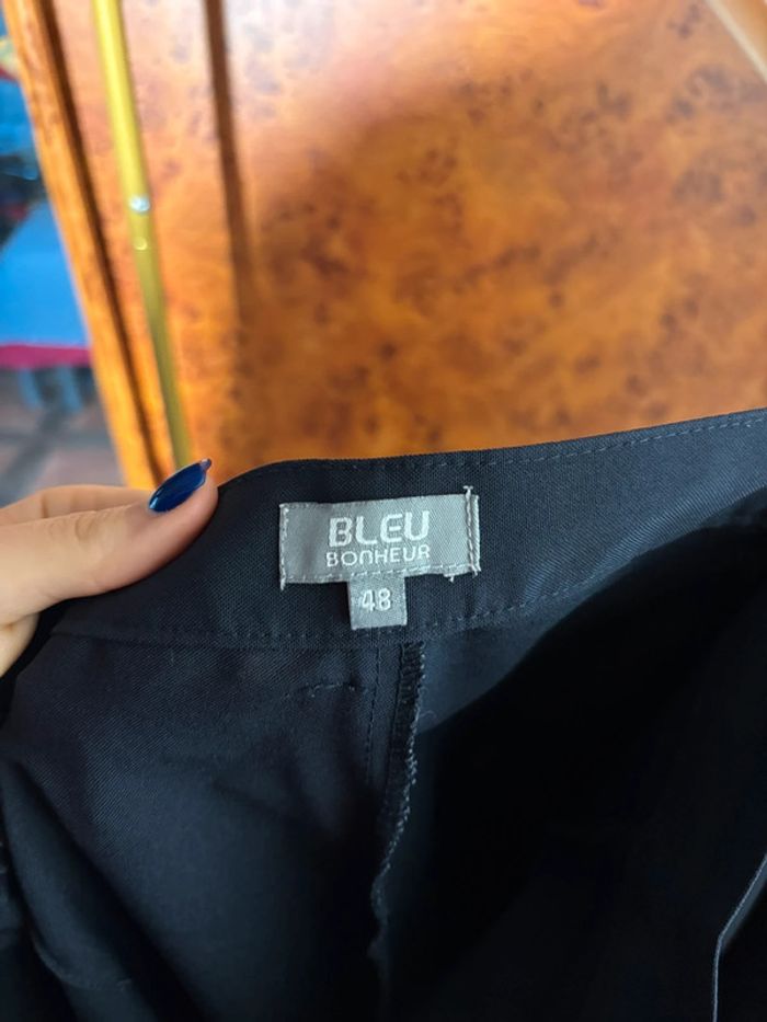 Pantalon Bleu Bonheur - Taille 48 - Élégance Grande Taille - photo numéro 3