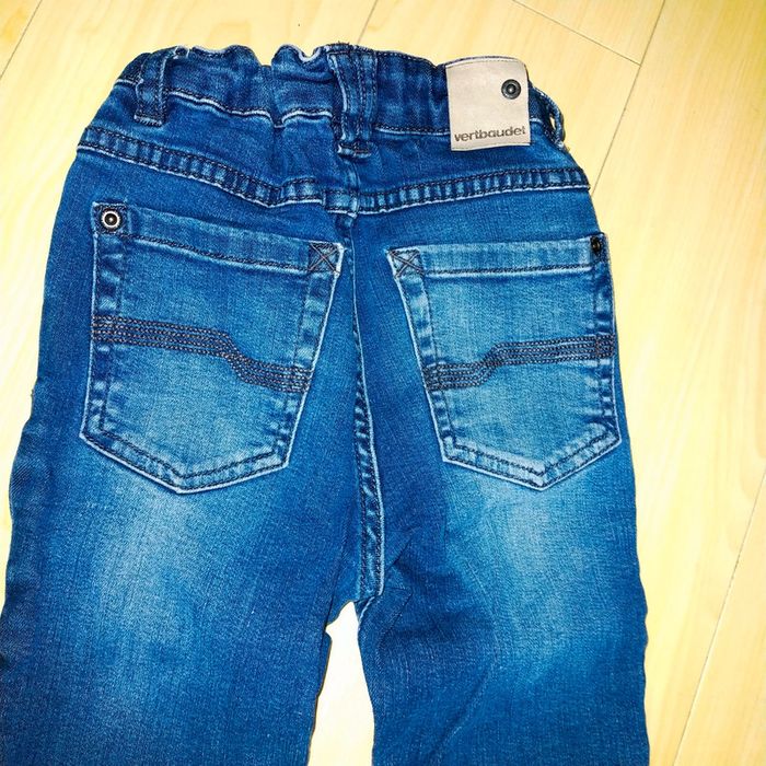 Jean bleu réglable a la taille Vertbaudet 5 ans - photo numéro 7