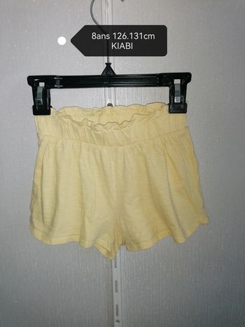 Short jaune 8ans 126.131cm Kiabi