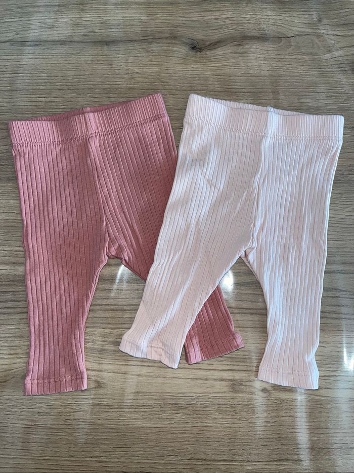 Lot de 2 leggins bébé 3 mois