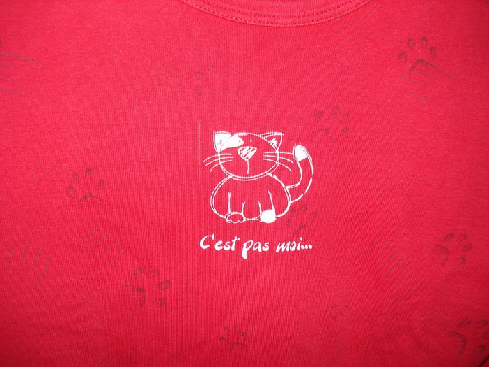 T-shirt chat - taille 3/L - photo numéro 2