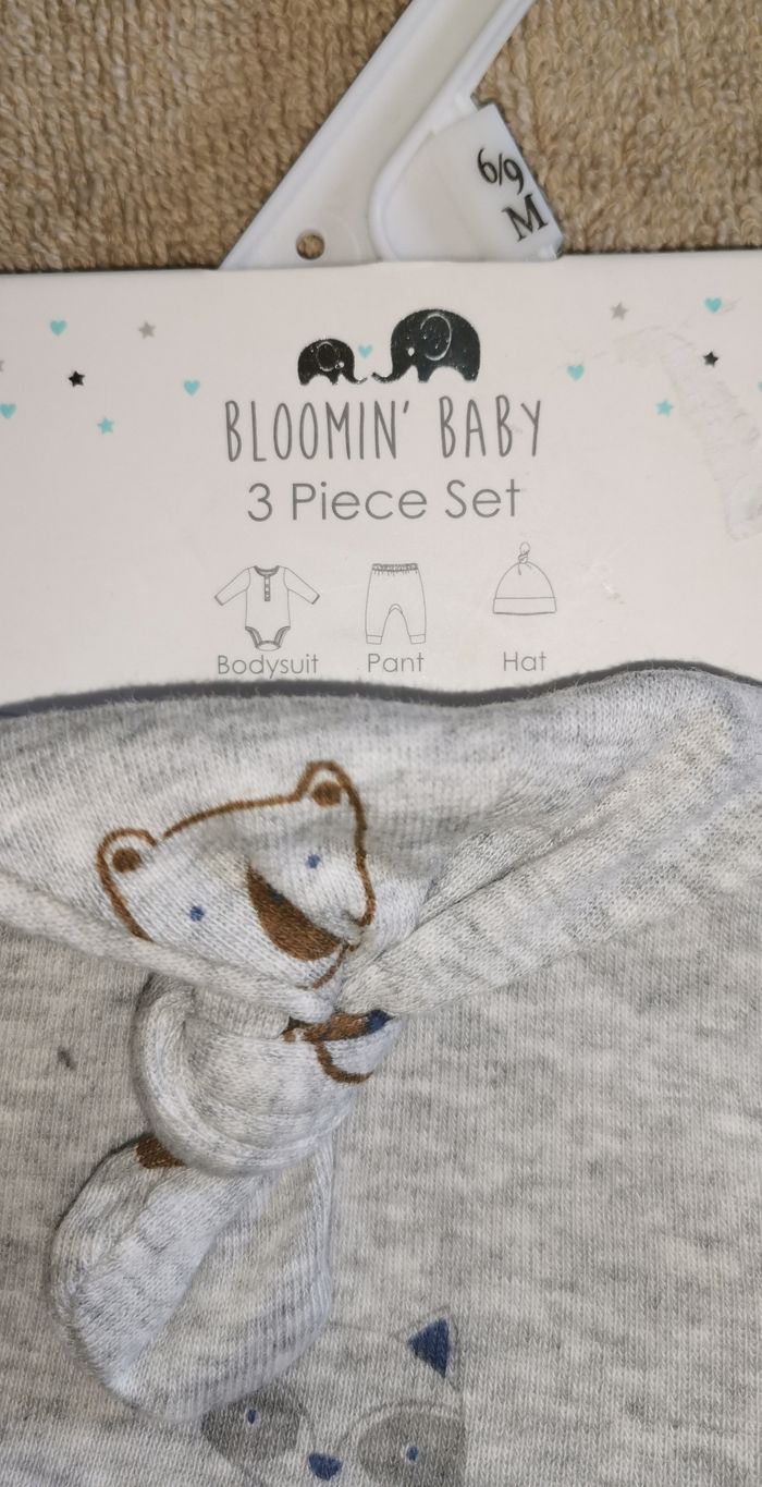 Set 3 Pièces Neuf Bébé Garçon Taille 6 à 9 Mois - photo numéro 2