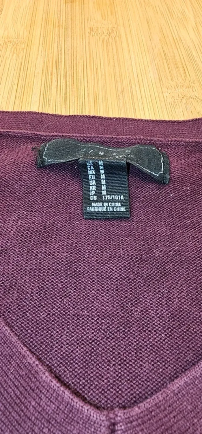 Pull bordeaux homme col en V
21MEN Forever 21 T: M - photo numéro 4