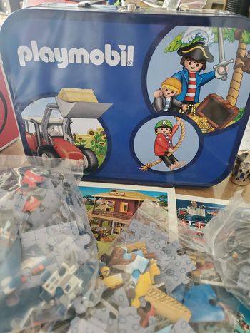 Valise métal Playmobil 55599 4 puzzles