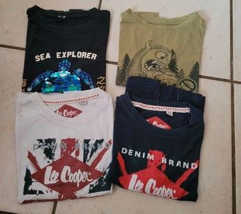 Lot 4 t-shirts manches courtes