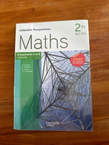 Livre maths 2nde bac pro