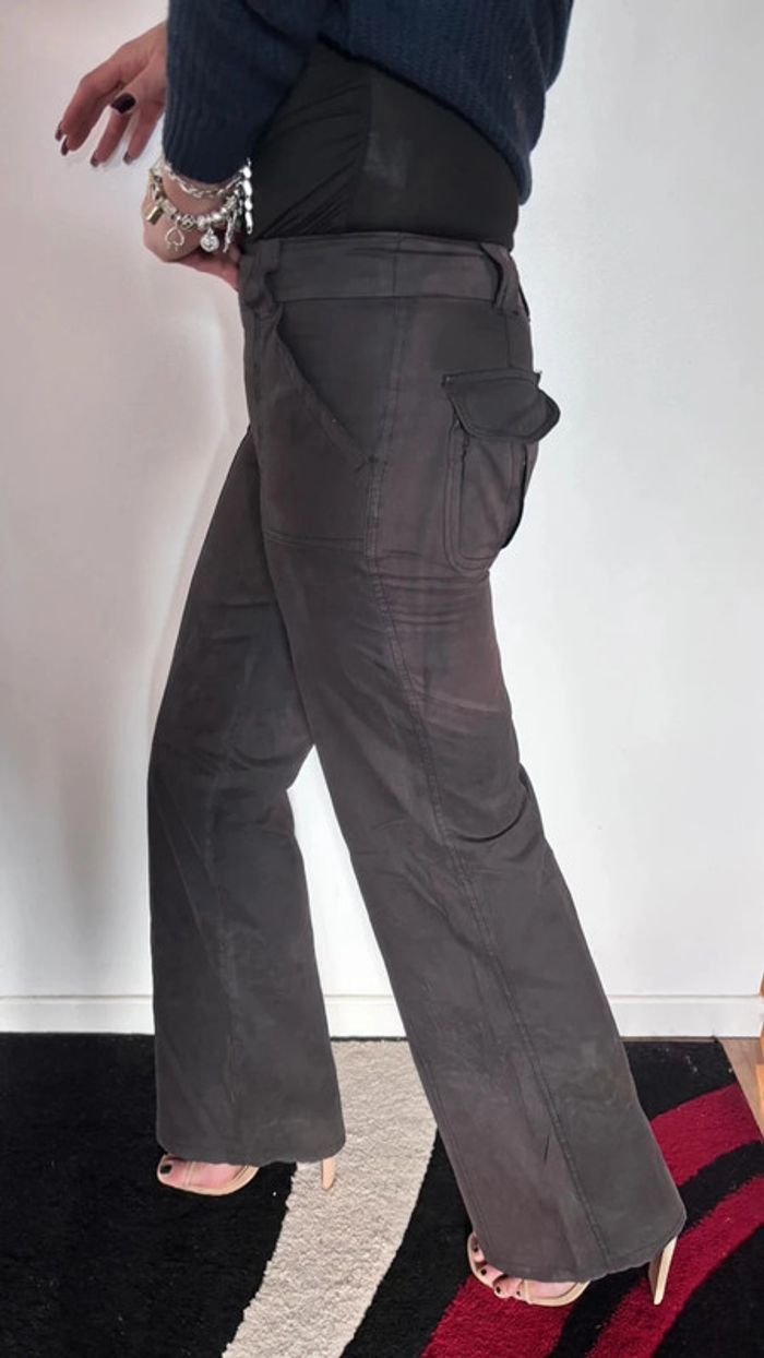 👖 pantalon large vintage aspect daim taille 34 XS #jennyfer - photo numéro 7