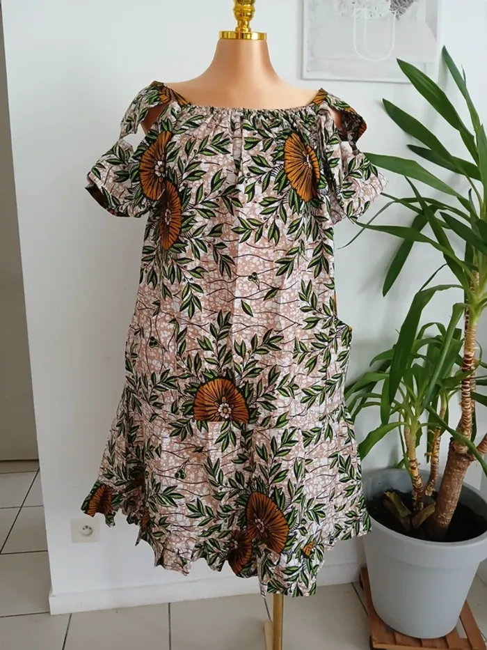 Robe Courte d'été à motifs Taille L🌿💝 - photo numéro 6