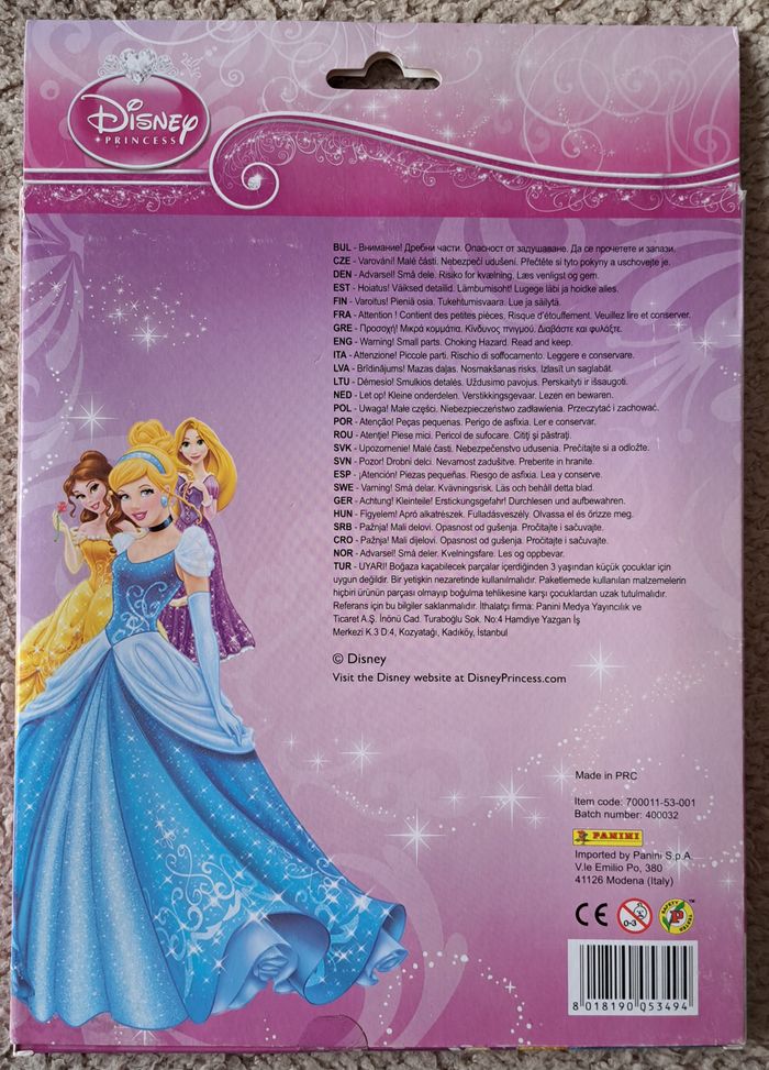 🃏 Lot d'autocollants Disney Princesses - Panini - neuf - photo numéro 2
