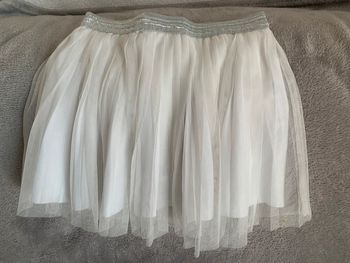 Jupe plissée voile doublé