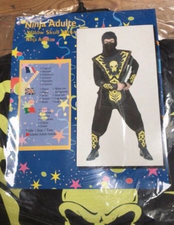 Superbe Déguisement Ninja adulte neuf