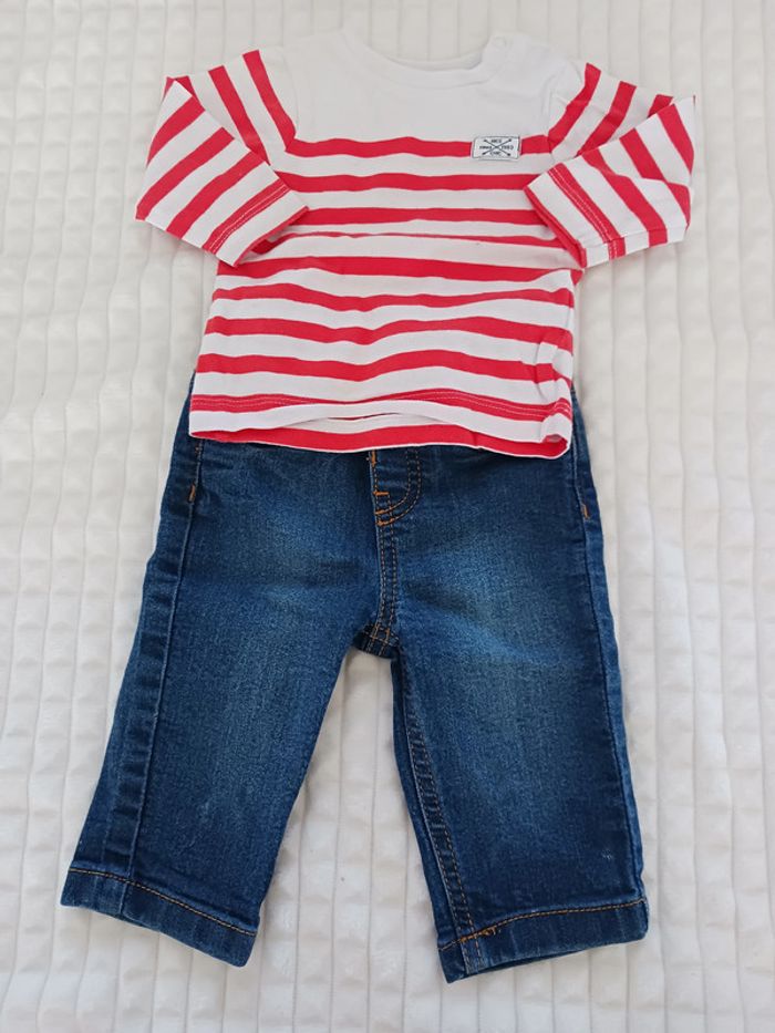 Ensemble jean tee shirt 3 mois