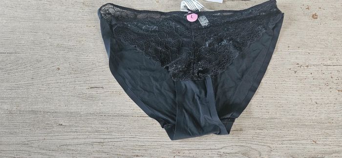 Culotte noir avec dentelle, Kiabi, tailleL, avec étiquette - photo numéro 3