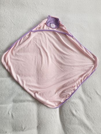 Cape de bain rose et violette