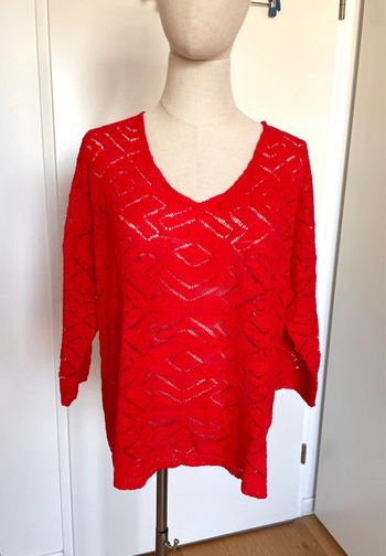 Top maille ajourée Camaïeu
